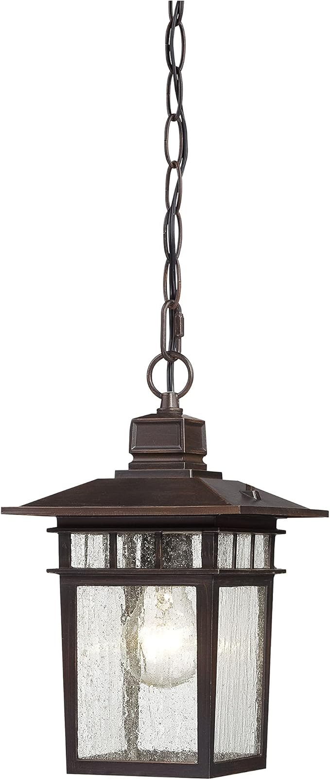 Nuvo Lighting 60/4955 Traditional One Light Hanging Lantern from Cove Neck collection in Bronze/Dark finish