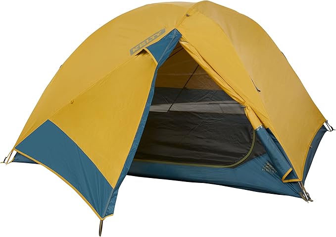 Kelty Far Out Backpacking Tent + Tent Footprint Package 2 or 3 Person Capacity Backpacking Starter Kit and Camping Shelter Stuff Sack Included