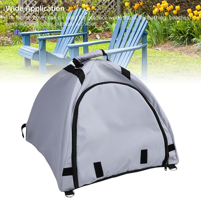 Laptop Privacy Tent - Water Proof Oxford Cloth Cover for Outdoor Travel | Foldable Sun &amp Rain Shielded with Storage Bag