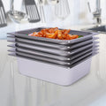 6 Pack 1/2 Size Stainless Steel Steam Hotel Pan 12.99 x 10.24 x 3.94 In Steam Table Pan Food Service Pan for Party Kitchen Restaurant Hotel