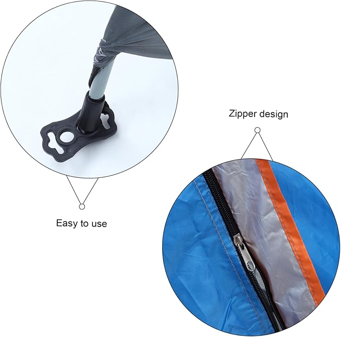 HANABASS Portable Automatic Camping Tent Waterproof Outdoor Foldable Tent Thickened Moisture-Proof Rain Shelter Lightweight 2-Person Setup for Hiking and Beach Camping