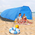 Beach Shade 200 Sq. Ft Beach Canopy for 4-8 People Portable Sun Shelter with UV Protection Lightweight &amp Easy Setup for Family Outdoor Activities (Blue)