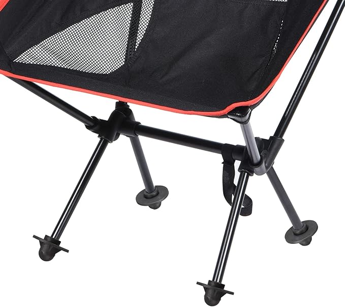 PATIKIL Camping Chair Foot 8 Pack 13mm Tubing Dia Detachable Anti-Slip Stool Feet Replacement for Hiking Outdoor Black