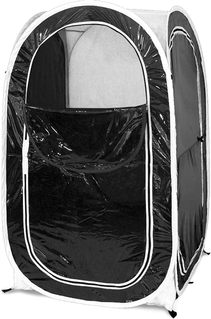 WeatherPod 1-Person Pop-Up Pod with Tinted Panels – Pop-Up Weather Pod Protection from Cold Wind and Rain with Added Privacy