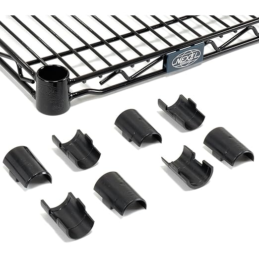 Nexel Additional Wire Shelf for Wire Shelving Units 600-800 lb Capacity 18W x 24L Black Epoxy Finish