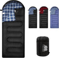 100% Cotton Flannel Sleeping Bag for Adults Big&ampTall Size Backpacking Lightweight Waterproof for Girls Boys Mens Teen for Camping Hiking Outdoor Travel with Compression Bags
