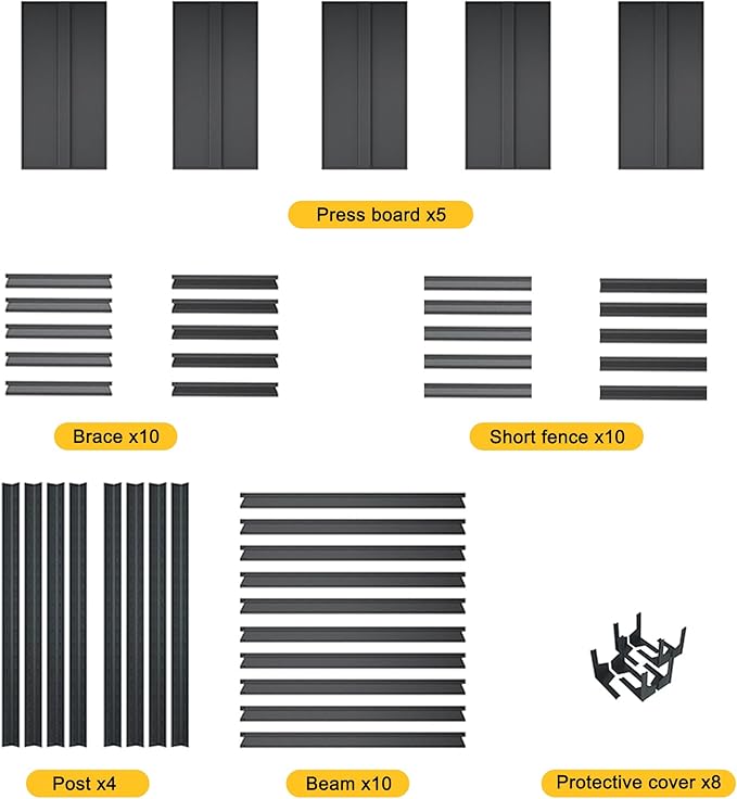 1980 * 1200 * 457mm Double-Sided Fence Style Storage Rack Kitchen Warehouse Bookshelf Garage Storage Rack