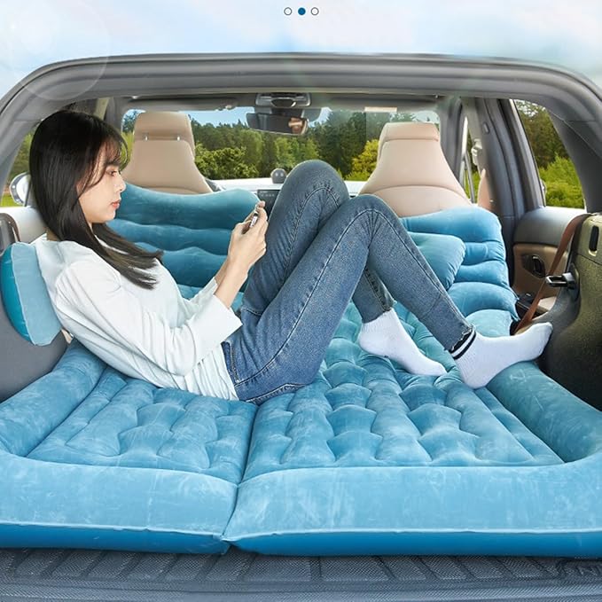 Car Air Mattress Inflatable Bed for EX30 2023-2025 - Comfortable Sleeping Bed for Camping and Travel - Foldable Trunk Mattress for Outdoor Use