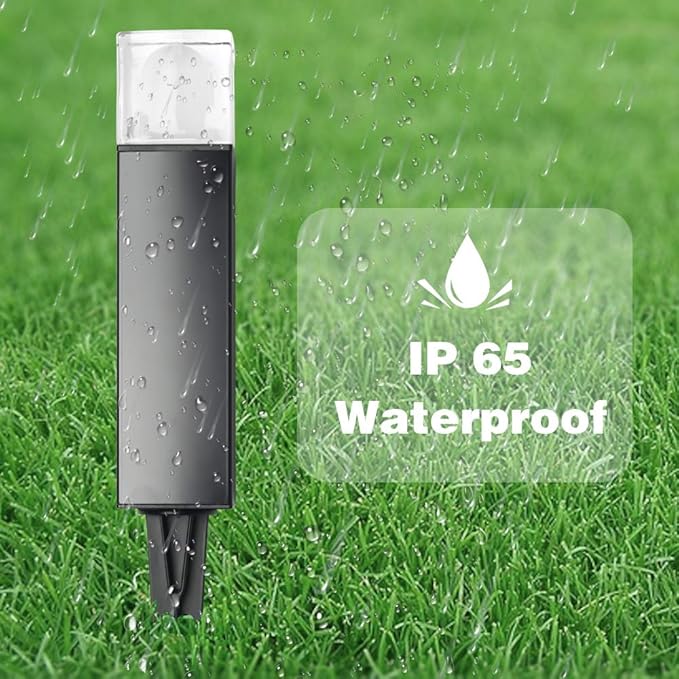 Outdoor Landscape Lighting Low Voltage Garden Landscape Lights Pathway Lights Yard Lights Driveway Lights Aluminum Construction Waterproof 12V 3W 3000K Warm-Yellow Light（4-Pack）