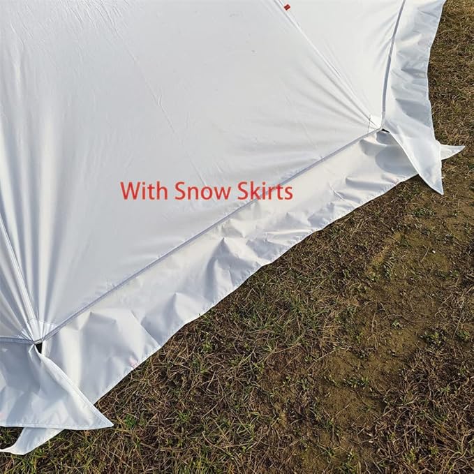 Tipi Hot Tent with Fire Retardant Stove Jack for Flue Pipes 5~8 Person Teepee Tents for Family Team Outdoor Backpacking Camping Hiking