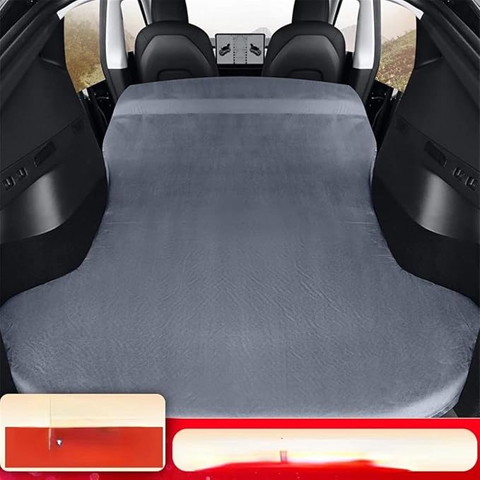 Car Inflatable Mattress Camping Inflatable Mattress Car Travel Bed Outdoor Inflatable Mattress Cold-Resistant Breathable Mattress (Pig)