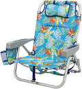 Tommy Bahama 2 Pack Backpack Beach Chair 5 Position Chair Including Lay Flat (Floral)