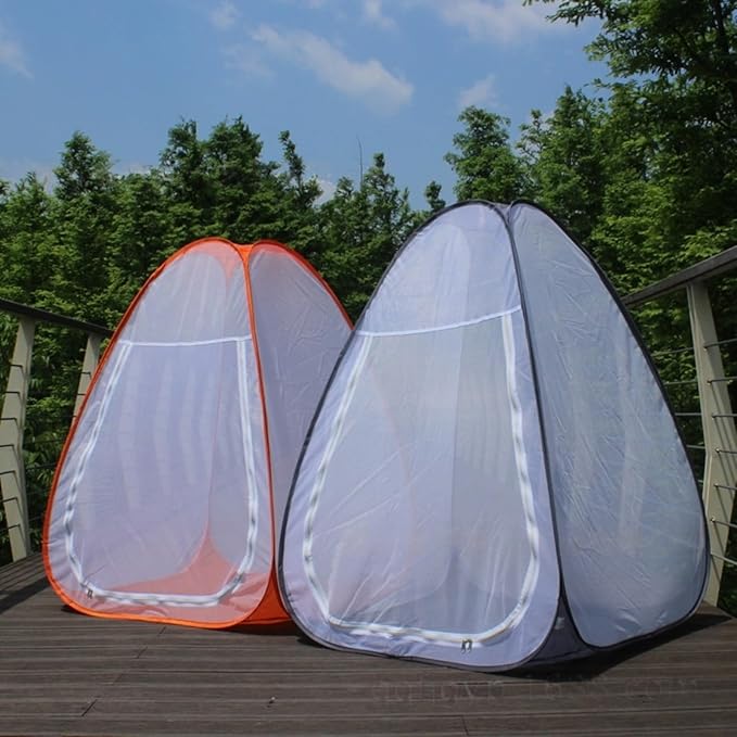 Buddhist Meditation Tent with Mosquito Net Single Person Tent for Outdoor Camping Yoga Meditation Travel Balcony &amp Backyard Free Standing Mesh with Extended Legroom Bug Bivy