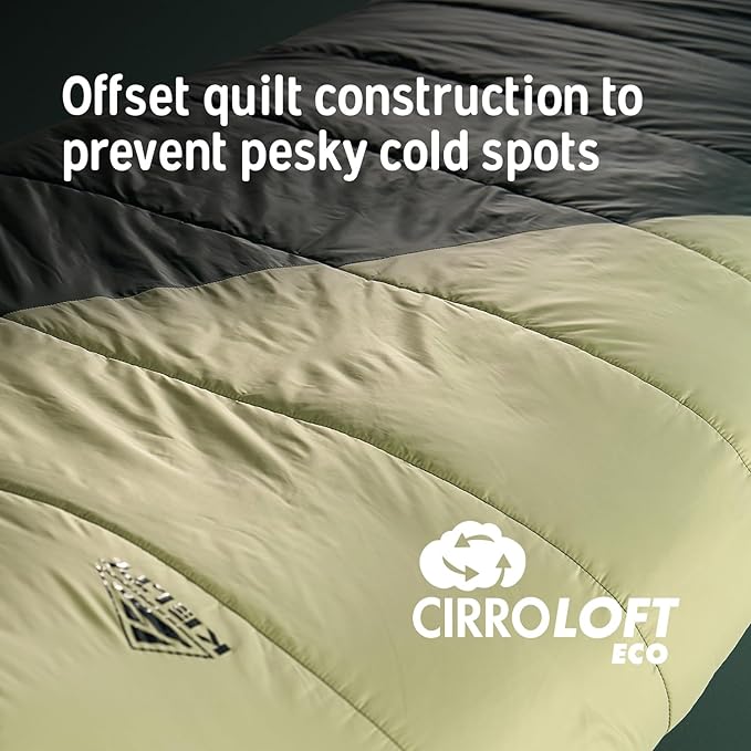 Kelty Cosmic Synthetic Fill 20 Degree Backpacking Sleeping Bag – Compression Straps Stuff Sack Included