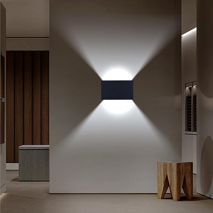 KICAAO Modern Wall Sconce 16W IP65 Waterproof LED Modern Lighting Suitable for Indoor and Outdoor Replaceable G9 LED BulbAdjustable Light Angle