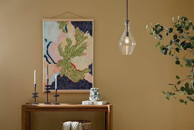 Kichler Lighting Everly 17.75 1 Light Hour Glass Pendant Clear Glass Olde Bronze