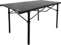 MOUNTAIN SUMMIT GEAR Heavy-Duty Roll-Top Table for Camping - Portable Aluminum-Top Folding Table with Steel Frame by Caddis Sports Inc. (Extra Large)
