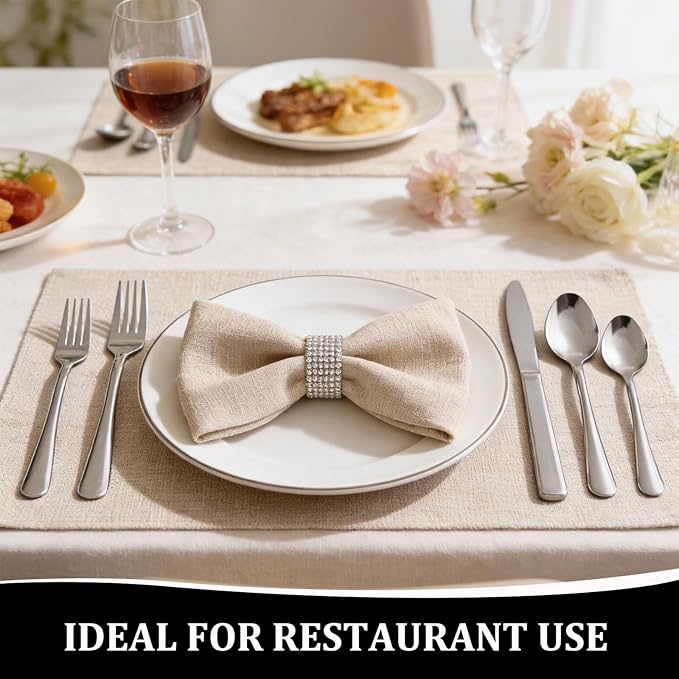 60 PCS Silverware Set - Windsor Stainless Steel Silverware Set for 12 Kitchen Flatware Set Cutlery Set for Home Restaurant Hotel Kitchen Dishwasher Safe &amp Mirror Polished Utensils Set