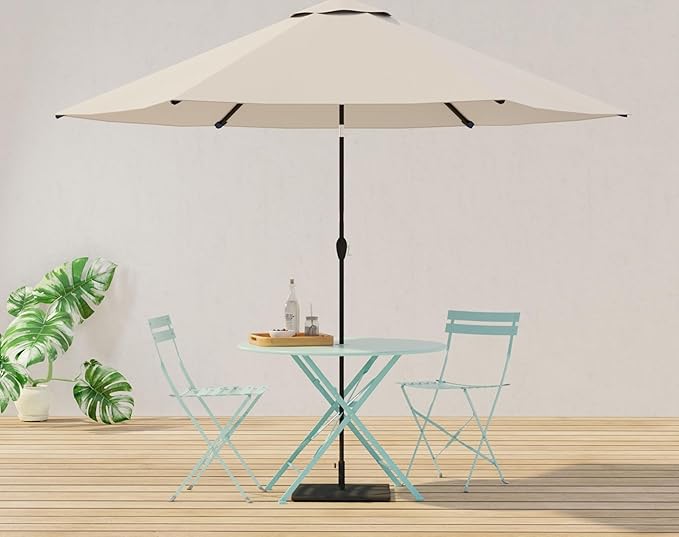 Carolina Chair &amp Table Bistro Set of 2 Foldable Outdoor Chairs - Elegant Powder Coated Metal Seat and Frame Folding Chairs - Modern Style Space Saving Furniture for Patio Balcony or Garden (Teal)