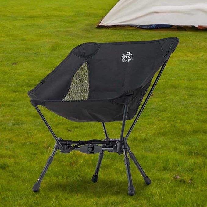 Overland Vehicle Systems Compact Camping Chair – Lightweight Folding Camp Chair with Collapsible Aluminum Frame