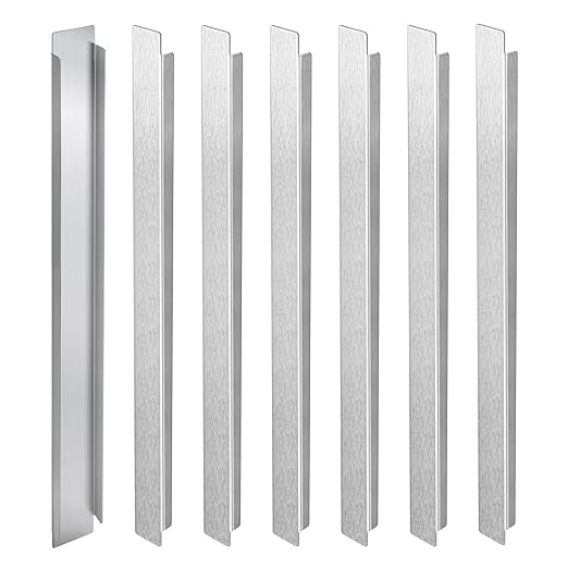 6 Pcs 12 Inch Stainless Steel Divider for Steam Table Pan Adapter Bar Metal Food Divider for Restaurant Kitchen Food Service Accessories