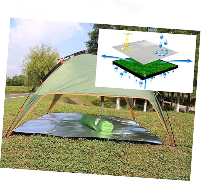 POPETPOP 1Pc Lightweight Camping Blanket Portable Beach Picnic Mat for Outdoor Activities Compact Storage Thicken Design for Travel and Family Gatherings