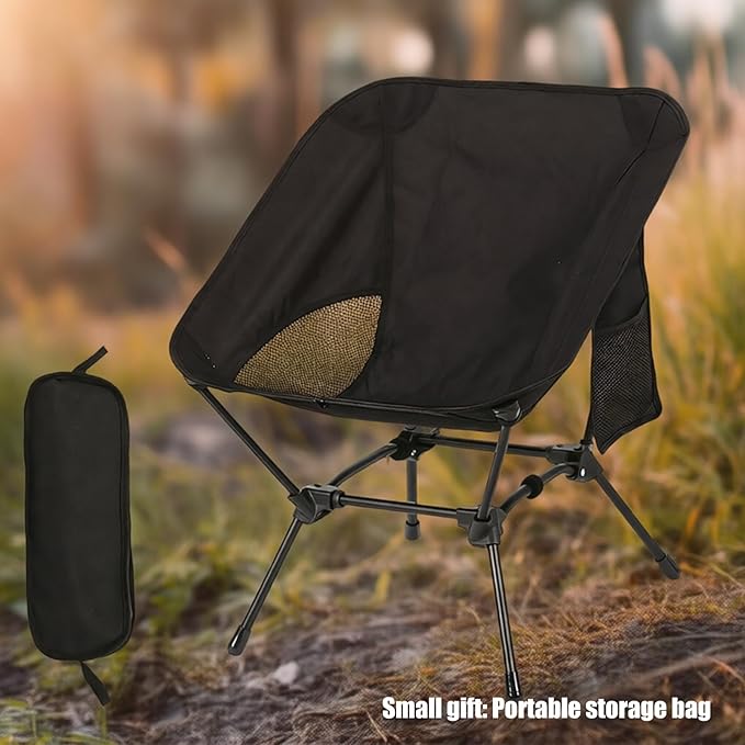 Multipurpose Portable Camping Chair Folding Design Iron Structure Outdoor Leisures Seat Suitable for Use Transportable Chair