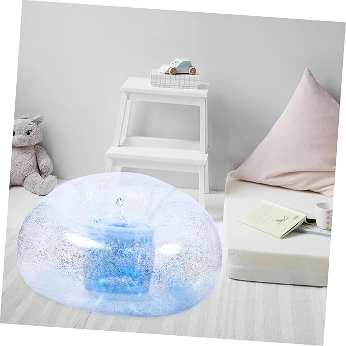 Unomor Versatile Inflatable Footstool Stylish for Camping Living Room Family-Friendly