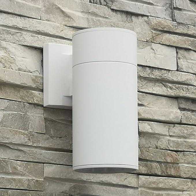 Outdoor Wall Lamp Exterior Lighting Fixture - ETL Listed Aluminum Waterproof Wall Mount Cylinder Design - Up/Down Light Fixture for Porch Backyard or Patio