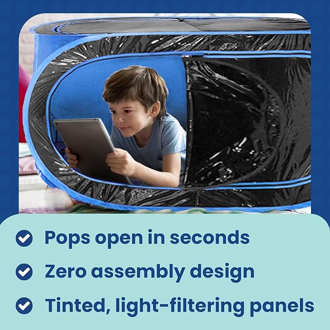 WeatherPod 1-Person Pop-Up Pod with Tinted Panels – Pop-Up Weather Pod Protection from Cold Wind and Rain with Added Privacy