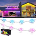 Fussion 300ft Permanent Outdoor Lights for House 2025 Smart RGB LED Outside Lights with APP Remote Control IP67 Waterproof Eternity Eaves Lighting for Christmas Halloween Holiday Party Daily