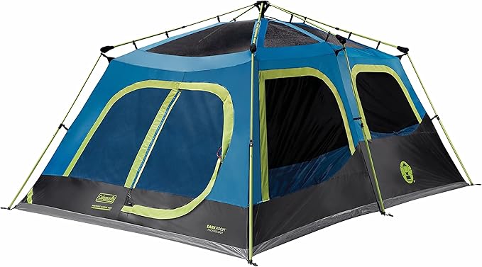 Coleman 4/6/8/10 Person Instant Camping Tent with 1-Minute Setup Large Family Tent with Pre-Attached Poles Air Vent &amp Carry Bag Sets Up in About 60 Seconds