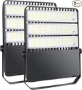 ledmo 360W LED Flood Lights Outdoor Super Bright 50400LM Stadium Lighting Commercial Sports Floodlight with Adjustable Bracket Light up Yard Arena Barn IP65 Waterproof 5000K Tri-Modular (2Pack)