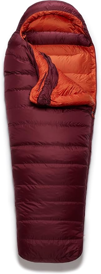 Rab Women's Ascent Down Sleeping Bag - Lightweight Warm Mummy Sleep Sack for Camping &amp Backpacking