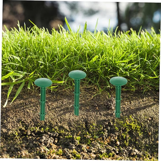 DECHOUS 150pcs Plastic Garden Stakes Ground Nails Versatile for Gardening and Tent Uses