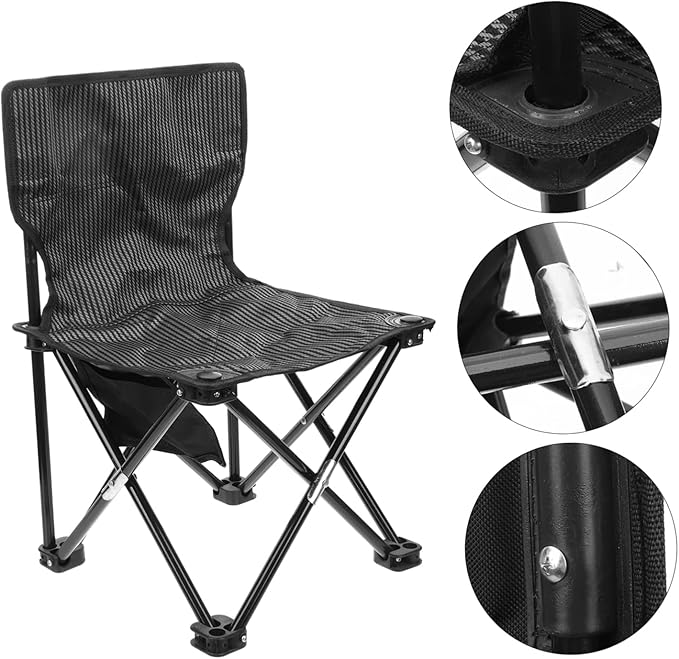 GANAZONO Portable Folding Camping Chair Carry Bag Compact Outdoor Chair for Hiking Garden and BBQ Oxford Cloth Reinforced Seams Easy to Carry