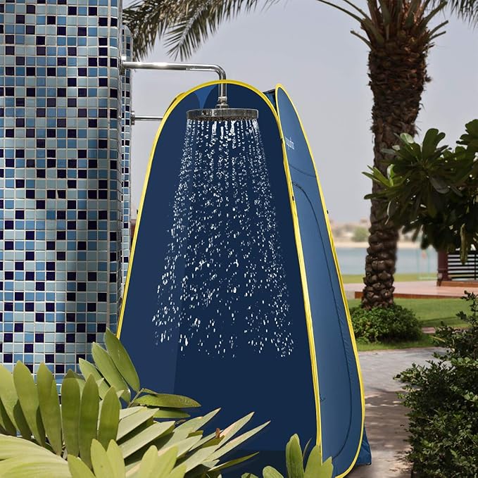 ROPODA Pop Up Tent 83inches x 48inches x 48inches Upgrade Privacy Tent Porta-Potty Tent Includes 1 Removable Bottom 8 Stakes 1 Removable Rain Cover 1 Carrying Bag