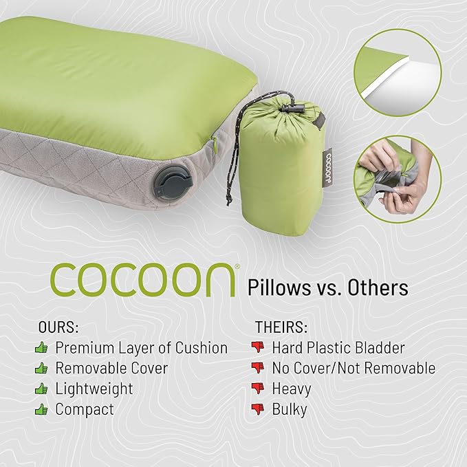 COCOON - Premium - U-Shaped Aircore Pillow - Wasabi Green