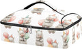 Casserole Carrier Cute Happy WombatInsulated Casserole Carrier for Hot or Cold Food Thermal Lunch Tote for Potluck Parties Picnic Beach Fits 9 x 13 Inches Baking Dish