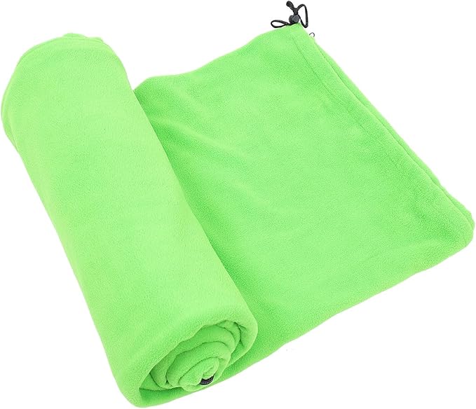 Lightweight Envelope for Adults Breathable Polar Fleece Camping Gear for Hiking Backpacking Travel Accessories Warm Skin-Friendly Outdoor Sleep Sack in Green
