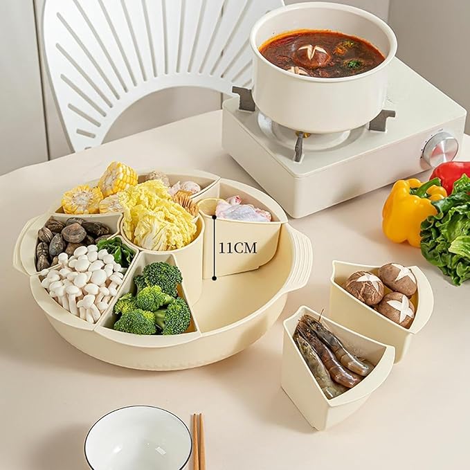 Veggie Tray Drain Basket Practical Multipurpose Round Rotation Kitchen Vegetable
