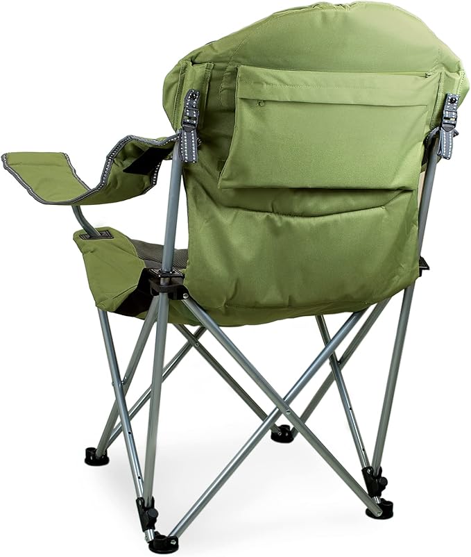 Picnic TIME Reclining Camp Chair Beach Chair for Adults Sports Chair with Carry Bag