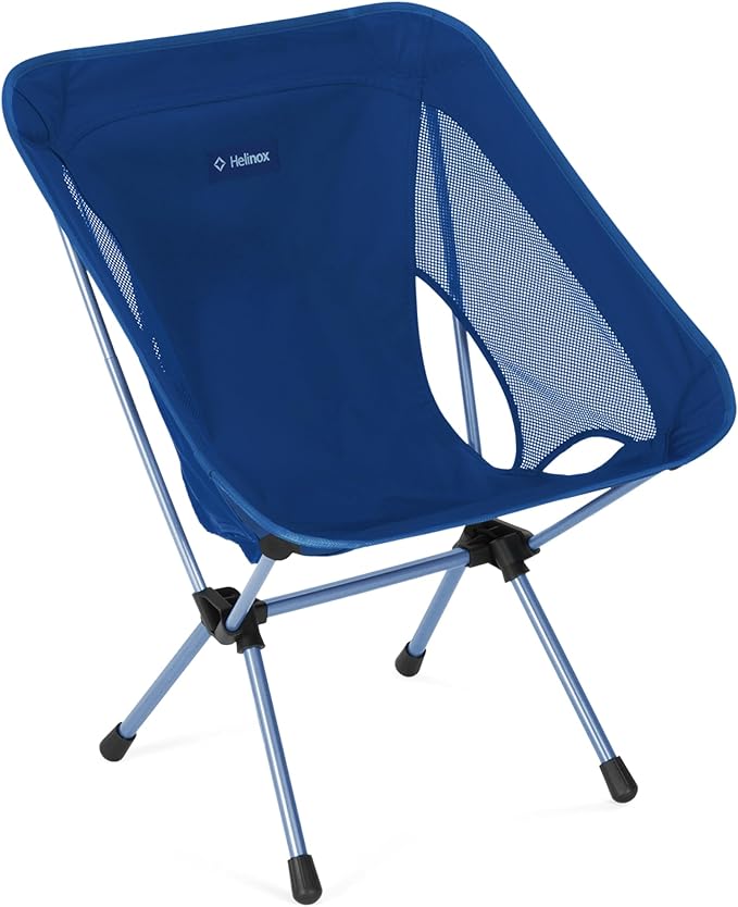 Helinox Chair One (re) High-Performance Camping Chair 1.97lbs Lightweight Compact Collapsible Outdoor Chairs Backpacking Picnic Adventures Blue Block