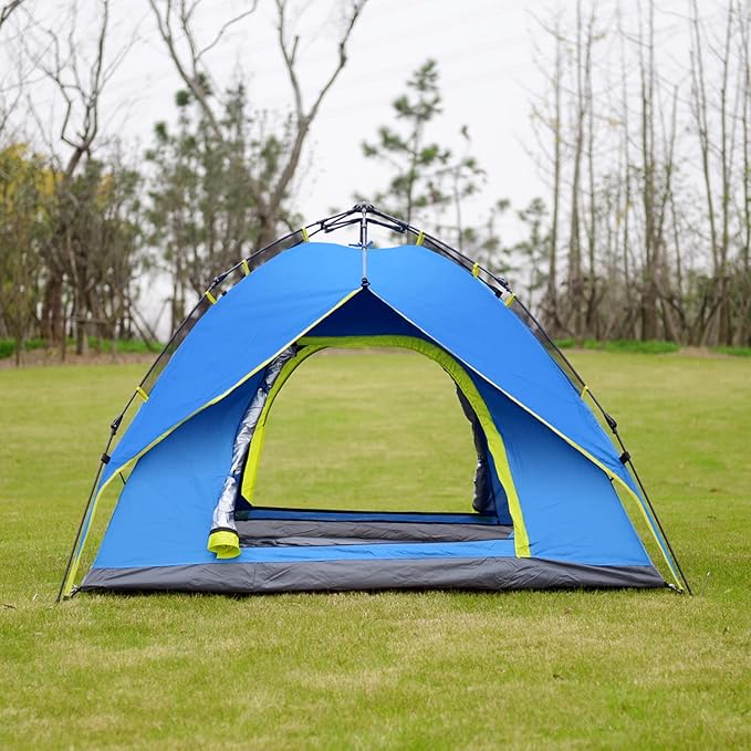 Wind tour Automatic Tent Waterproof Double-Layer pop-up Hydraulic Tent Outdoor Picnic Camping