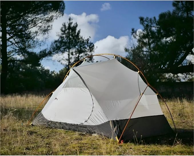 2-Person Tent – 4-Season 15D Double Layer Waterproof Backpacking Camping Hiking Tent