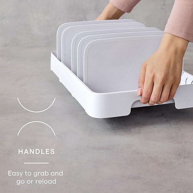 YouCopia StoraLid Expandable Food Container Lid Organizer with Tall Dividers 40 Lid Premium Edition