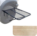 Tire Table with Included Bamboo Cutting Board and/or Carrying Bag Aluminum or Steel Small Medium or Large Sizes Installs in Seconds Check Bullets for Dimensions and Compatibility