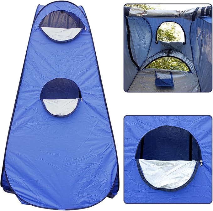 Pop Up Tent Upgrade Privacy Shower Tent Portable Outdoor Sun Shelter for Toilet Camping Biking Beach with Carry Bag | Upgrade Privacy Outdoor Sun Shelter for Toilet Camping Biking Beach with C
