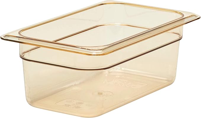Cambro 44HP150 Food Pan 1/4 X 4 H-Pan Amber Case of 6