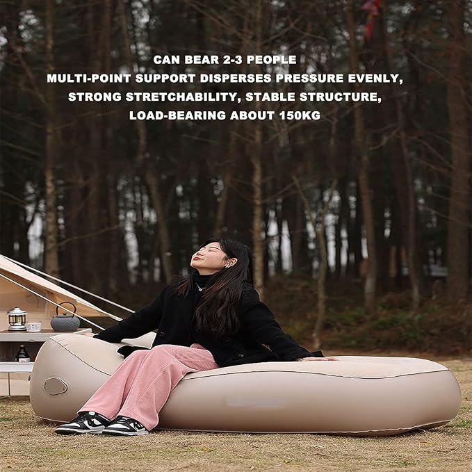 Inflatable Sofa Single Outdoor Portable Automatic Air Mattress Suitable for Outdoor Camping Camping Family